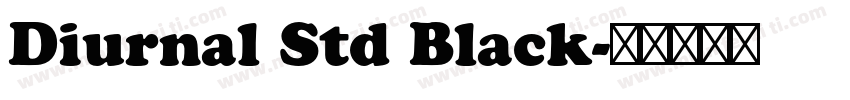 Diurnal Std Black字体转换